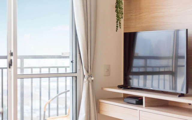 Apê iluminado e com vista alta no Brás