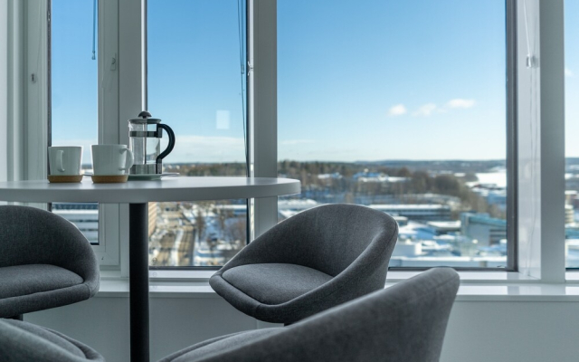 New studio with views from 13th floor
