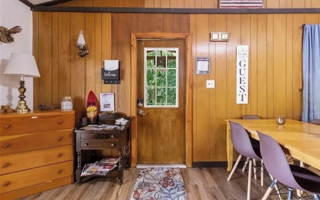 Rustic Lakehouse kayaks fishing bonfires