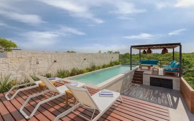 Cozy 1Bbrm +Garden and Private Pool Aldea Zama