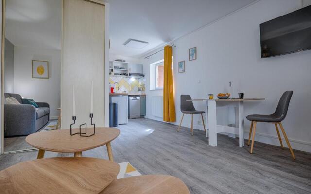 La chopine - grand studio, centre historique, hôtel de ville