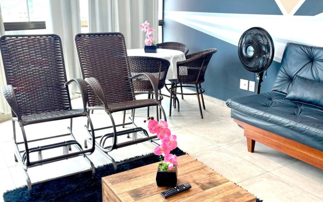 APARTAMENTO BEIRA MAR PRAIA GRANDE ATÉ 7 pessoas