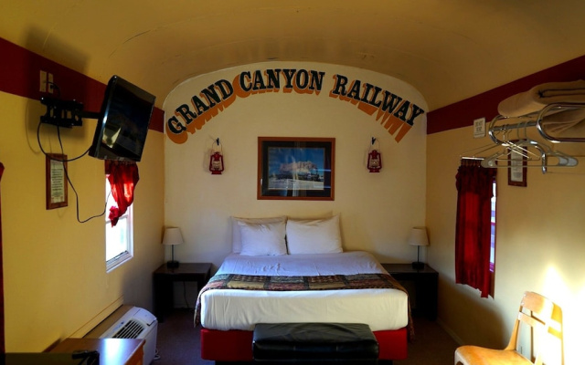 Railcar on Historic Route 66