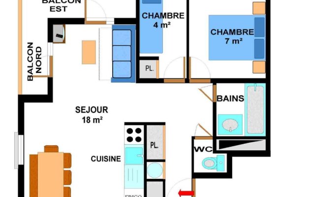 Appartement Aussois, 3 pièces, 6 personnes - FR-1-508-36