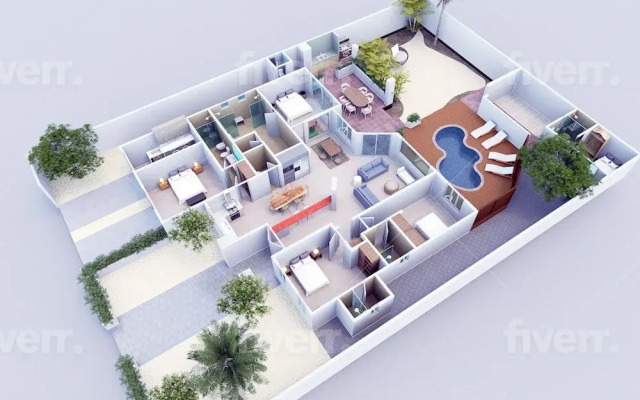 New Mediterranean Villa 5bed 5bath Across-marriott