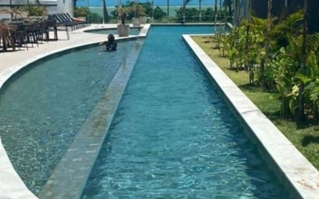 Pé na areia em Ponta de Campina, Paraíba