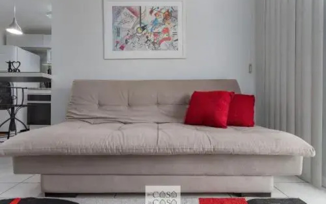 TOP 2 Quartos COMPLETO com Area de LAZER - Estacionamento, Portaria 24h, Wi-Fi 35mbps, Netflix, Utensílios de Cozinha e Sossego