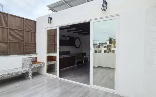 Moderno depa con terraza y vista extraordinaria