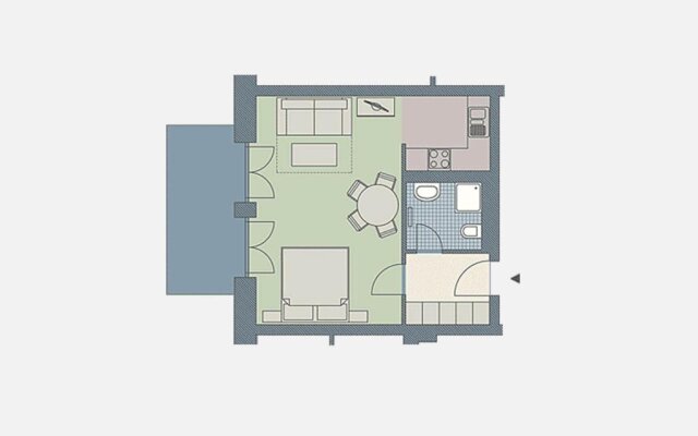 Kaiservillen Heringsdorf - 1-Raum-Appartement mit Terrasse D103
