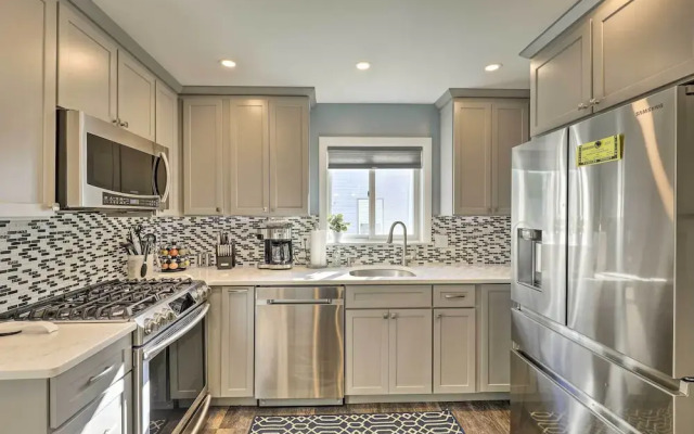 Pet-friendly Revere Getaway, Steps From the T!