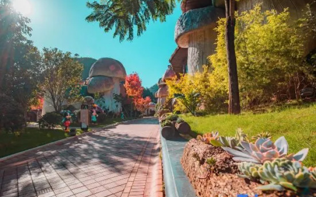 Mushroom outdoor luxury hotel