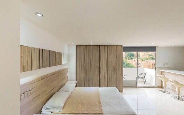 Comfortable city studio with balcony 810