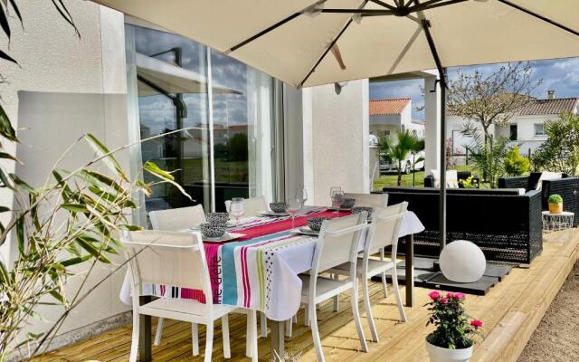 MAISON moderne 6 pers, jardin proche plage¢re