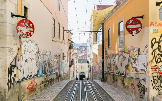 Breathtaking River-City View Two Private Terraces 3 Bedrooms and 3 Bathrooms 17th Century Building Central Bica Chiado District