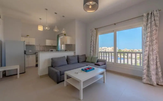 Lagoon View 1BR Apartment in Waterside El Gouna