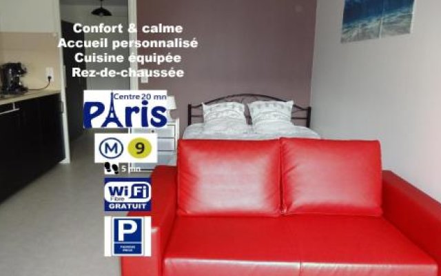 At Home Paris-Montreuil 500m Metro Parking privé Gratuit