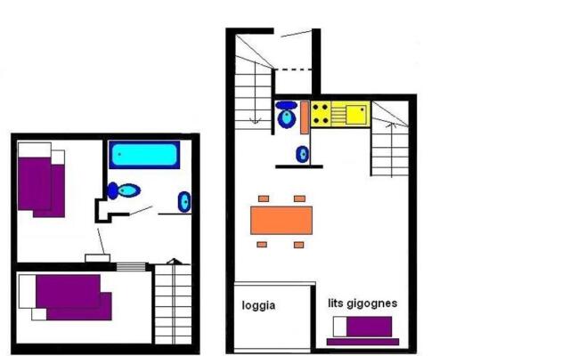 Appartement Vars, 2 pièces, 6 personnes - FR-1-330B-108