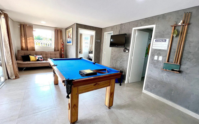 Praia/Piscina com hidro /Pebolim/Sinuca e Wi-Fi