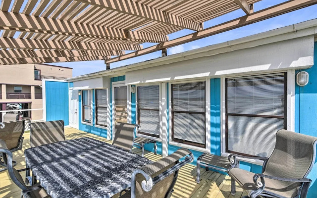 Galveston Beachfront House w/ Deck & Ocean Views!