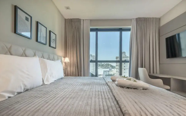MHFA Studios em Prédio Luxuoso Vista Mar