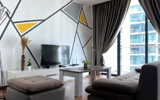 #2.1 Jazz Suites Large Bed Vivacity Kuching 3rooms