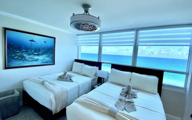 Direct ocean front condo Miami Beach