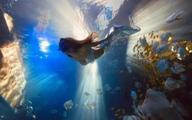 Big White Whale Ocean Exploration World