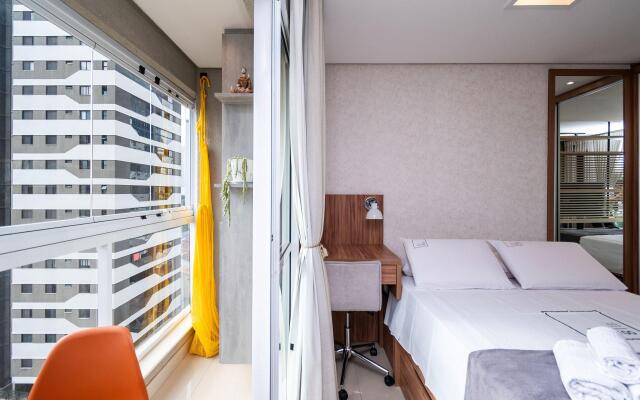 Flat acolhedor no Setor Bueno - TH0903