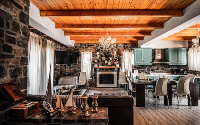 Amazing Home in Milatos with Hot Tub, Sauna & WiFi