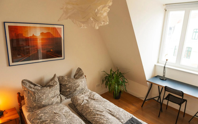 Wölkchen - Wohnung mit Balkon, Holzdielen & TV