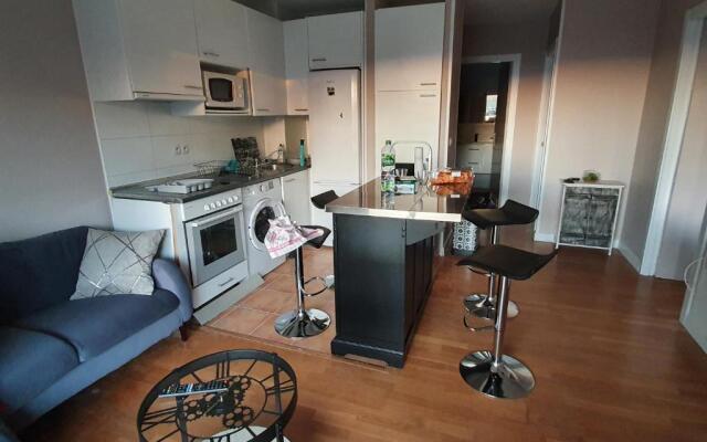 HENDAYE: Joli T3, piscine et parking avec vue sur l'océan