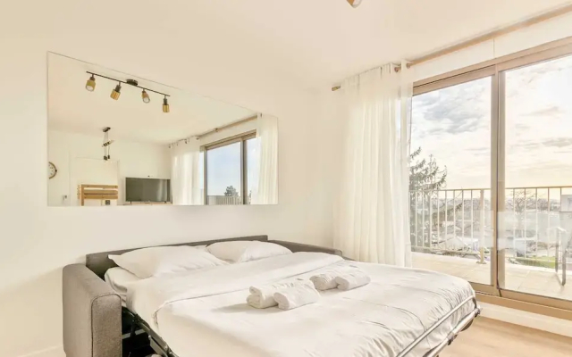 Modern Apt With Balcony-6p-close to Disney/paris