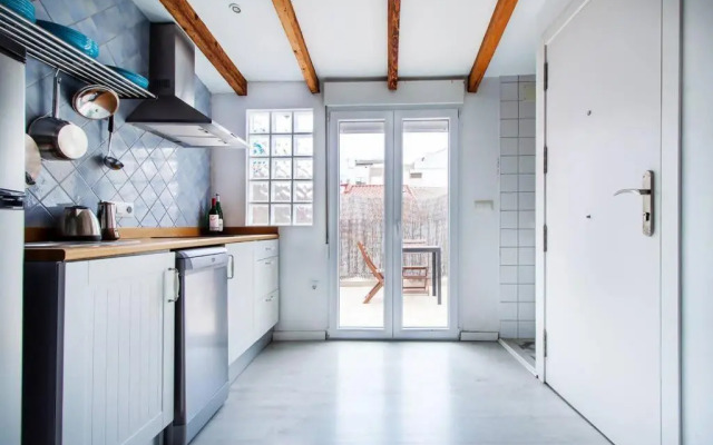 Precioso estudio con terraza privada en la playa