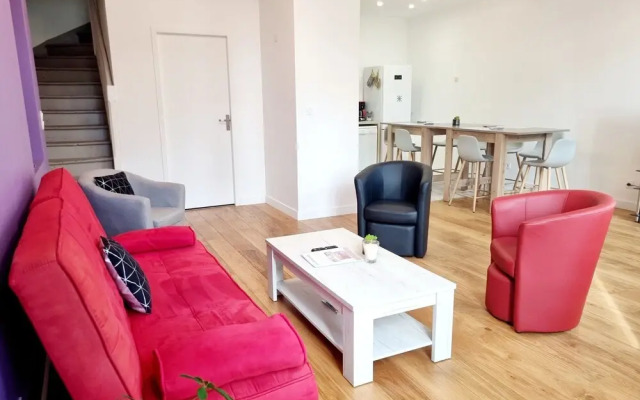 Grande Maison de Ville Rénovée Avec Cour Intérieure