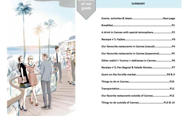 On la Croisette: New 2 Bedrooms with Sea View