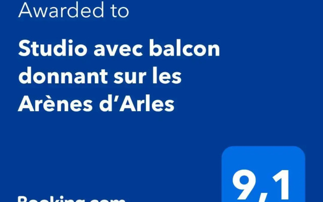 Studio avec balcon donnant sur les Arènes d’Arles