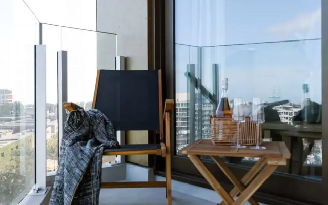 Apartment With View of the Port of Zeebrugge