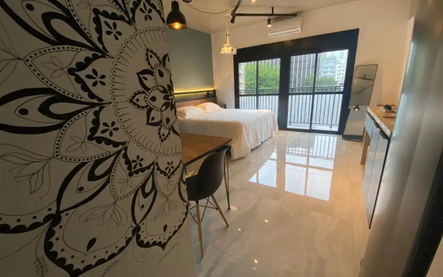58 New studio w/ balcony, fast wifi and movie screen! - Hotel in Sao Paulo - Photo 3