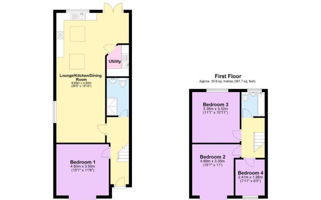 Coventry Large Stylish 4 Bedroom House, Sleeps 8, Private Parking, by EMPOWER HOMES rates incl VAT