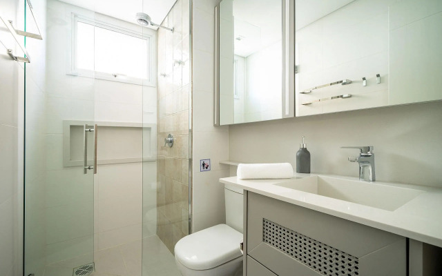 Apto Luxuoso c/churraq e vista lateral mar ABC0401