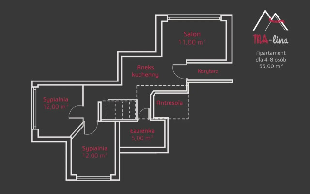 MA-lina Apartament i Pokój Gościnny
