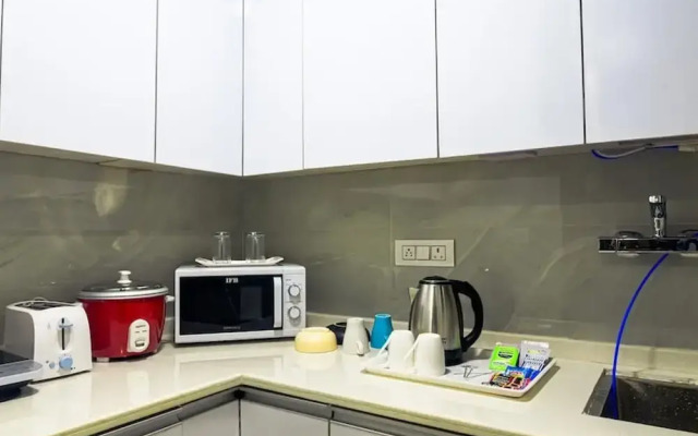 Relaxing 1 Bhk Service Apartment With Balcony Gym