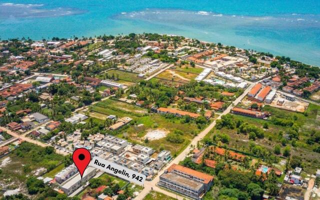 2 suítes c/ Ar, Piscina, Churrasqueira, 500mt Mar