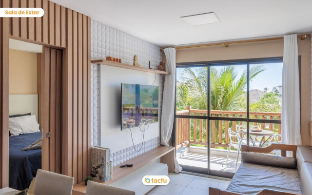 Estúdio com varanda no VG Sun Cumbuco por Tactu