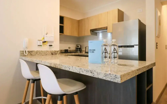 w Comfy 1BR Apartment w Balcony in Miraflores