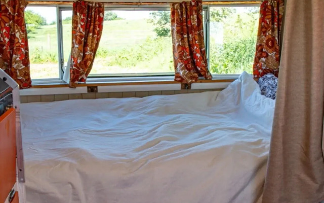 Retro 1960's Caravan With Mountain Views