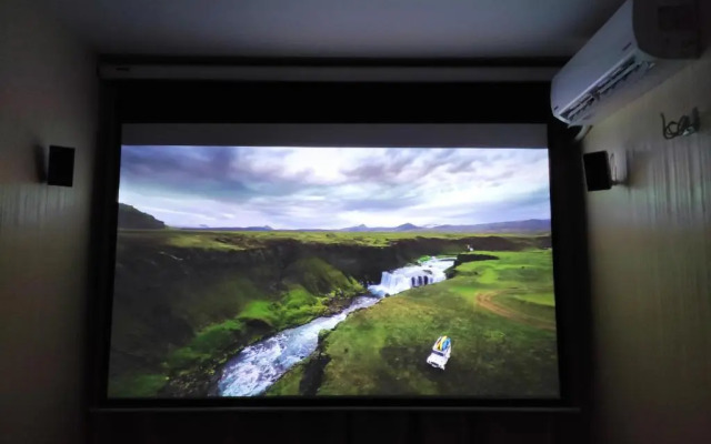 Small room with big cinema and PS4