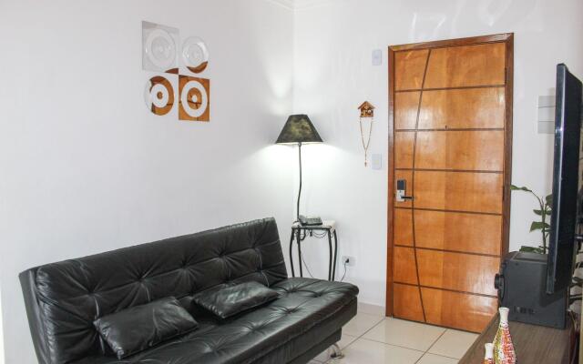 M023- Aconchegante Apto c/ Churrasqueira Vista Mar