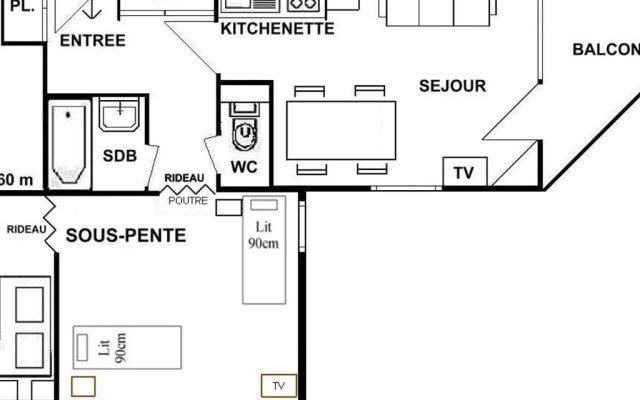 Appartement Les Saisies, 1 pièce, 4 personnes - FR-1-594-150