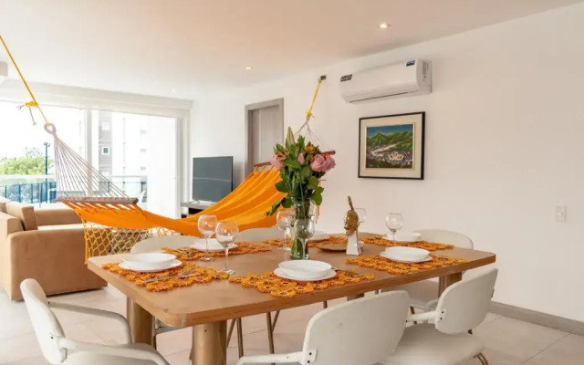 M2 Lujoso y Amplio Departamento en VIP Residencia